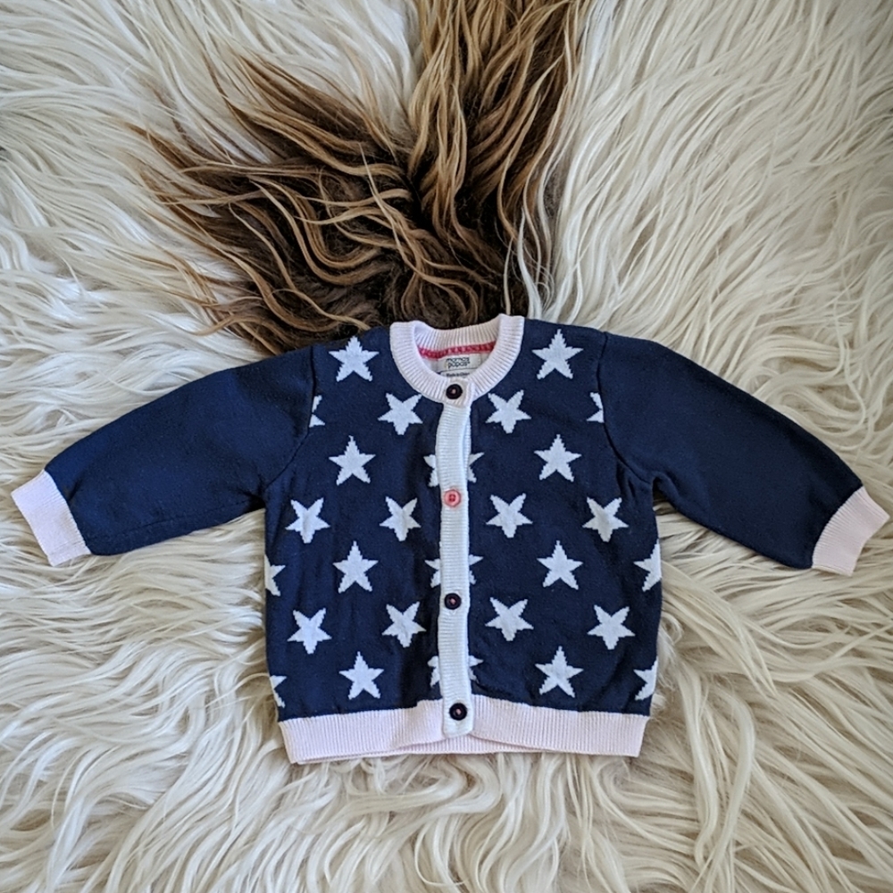 Mamas & Papas star sweater 0-3M
